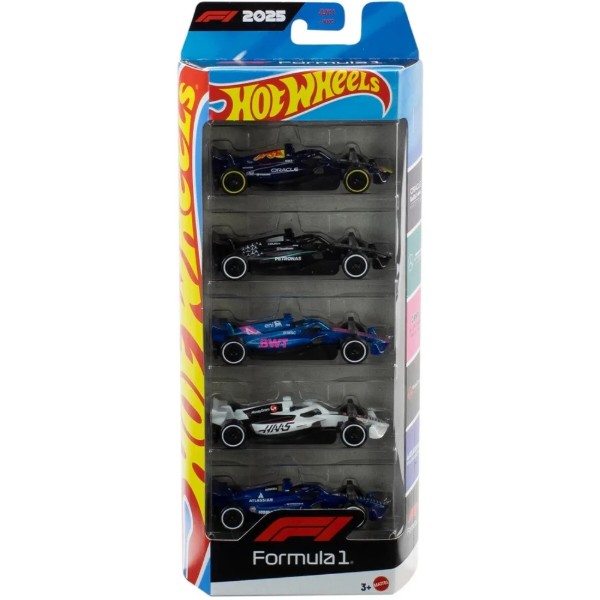 Фото - Набор базовых машинок Hot Wheels Формула 1 (JLN11)
